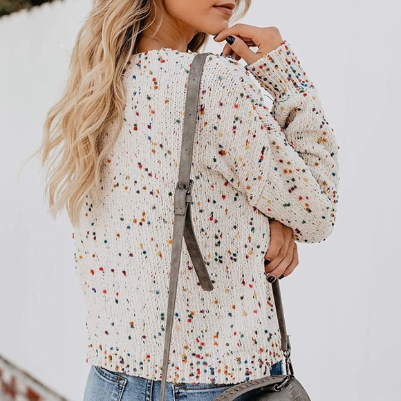 Oversized Confetti Knit Sweater - Picture 4 of 10